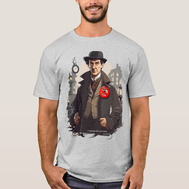 T-shirt Non S— Sherlock, Chemise Homme (Devant)