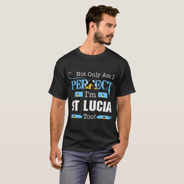 T-shirt Non seulement parfait je suis pays de fierté du St (Devant entier)