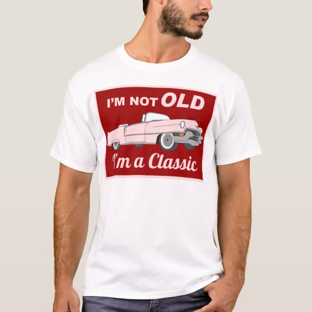 T-shirt Non vieux mais classique - rose (Devant)