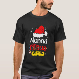 T-shirt Nonna Claus Pajama de Noël Famille Correspondant 