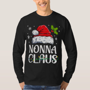 T-shirt Nonna Claus Père Noël Funny Christmas Pyjama Corre