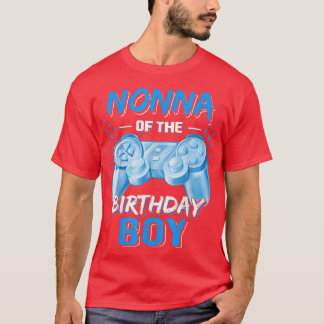 T-shirt Nonna du garçon d'anniversaire jeu vidéo de corres