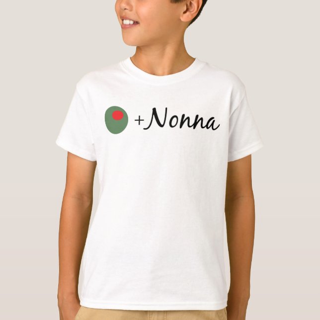 T-shirt Nonna olive (Devant)