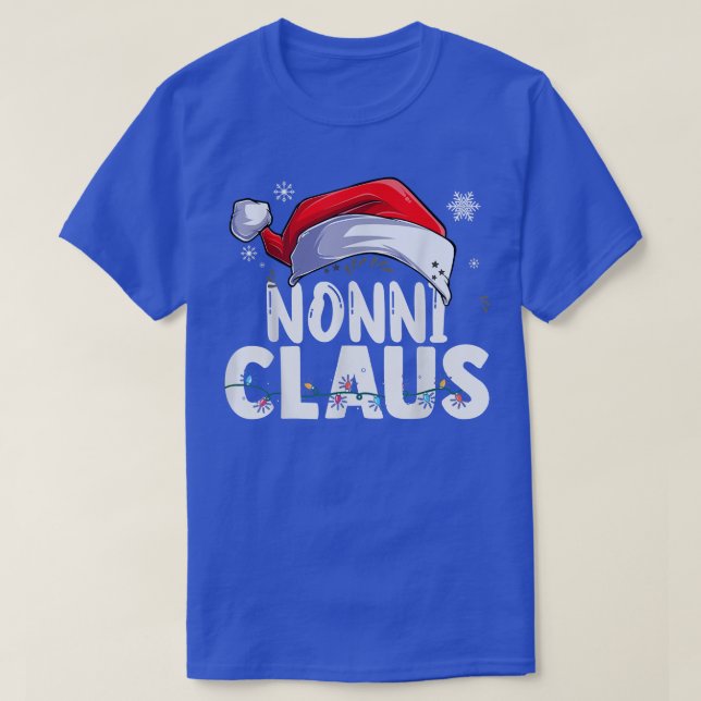 T-shirt Nonni Claus Xmas Famille Correspondant Grand-mère  (Design devant)