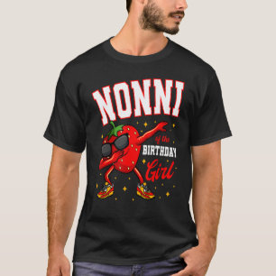 T-shirt Nonni De L'Anniversaire Fille Dabbing Fraise Anniv