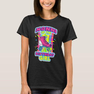 T-shirt Nonni De L'Anniversaire Fille Roller Patins Annive
