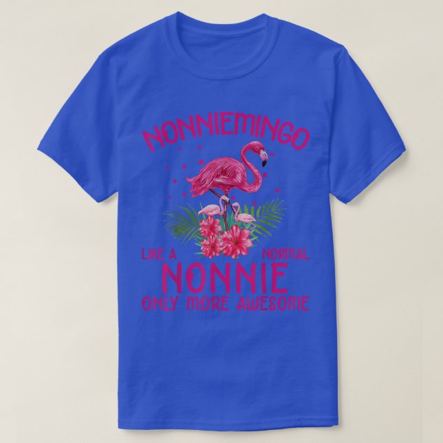 T-shirt Nonniemingo Comme Un Flamant rose Nonnie Normal Lo (Design devant)