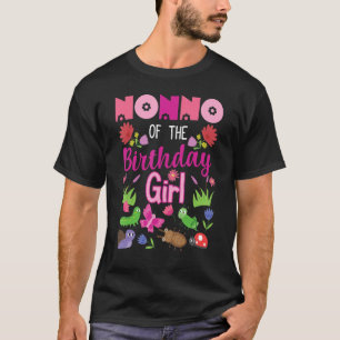 T-shirt Nonno De L'Anniversaire Fille Bug Insect Anniversa