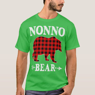 T-shirt Nonno Oear Pajama de Noël Buffle Rouge Plaid Fami