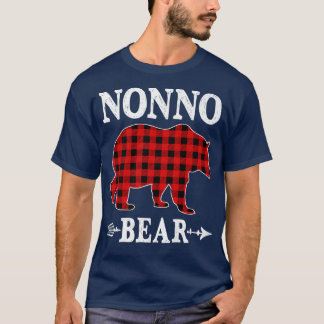 T-shirt Nonno Oear Pajama de Noël Buffle Rouge Plaid Fami