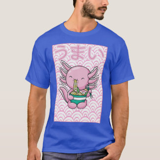 T-shirt Noodles Axolotl Ramen Japonais Kawaii Otaku