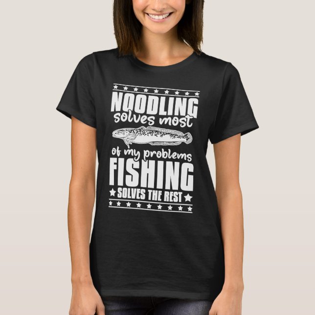T-shirt Noodling Catfish Fishing Flathead Catfishing Noodl (Devant)