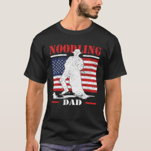 T-shirt Noodling Papa comme la pêche mais nécessite une co