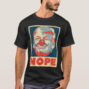 T-shirt Nope anti-Trump clown Vintage Retro Impeach Non Do