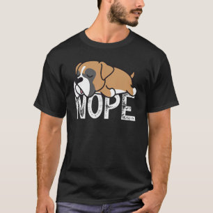 T-shirt Nope Lazy English Bulldog Chien