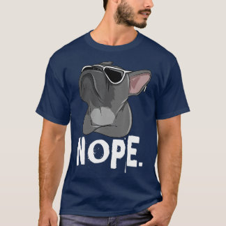 T-shirt Nope Lazy Frenchie Pour Amoureux des chiens França