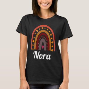 T-shirt Nora Colorée Arc-en-ciel femme nom idée