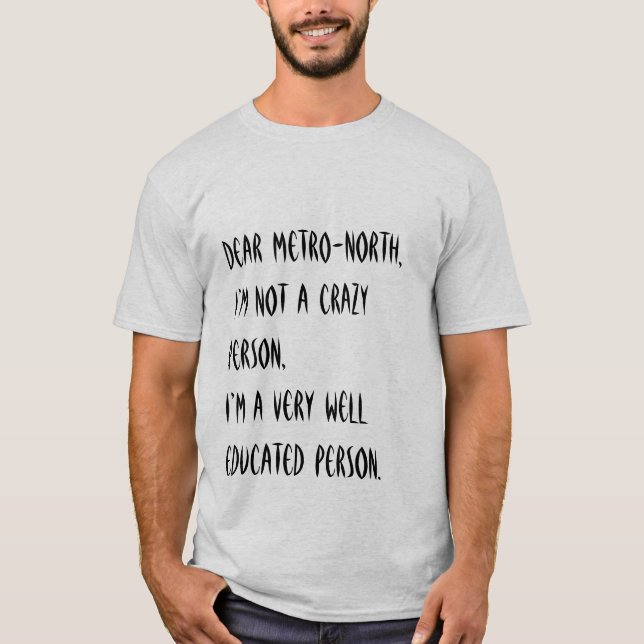 T-shirt Nord de métro (Devant)