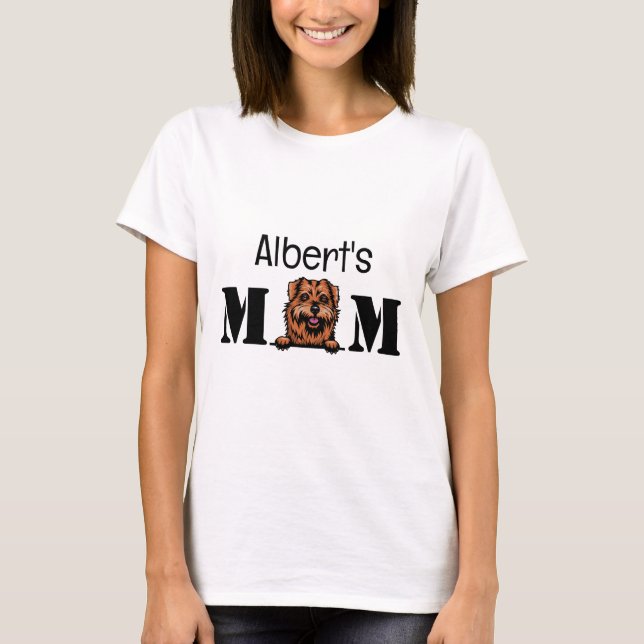 T-shirt Norfolk Terrier Maman personnalisée (Devant)
