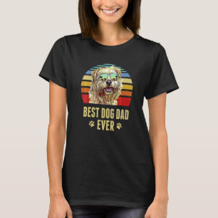 T-shirt Norfolk Terrier Meilleur Chien Papa Jamais Retro S