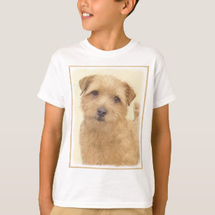 T-shirt Norfolk Terrier Peinture - Art Chien original