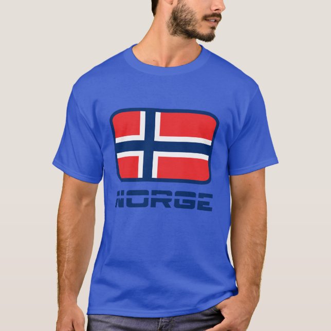 T-shirt Norge Flag friend (Devant)
