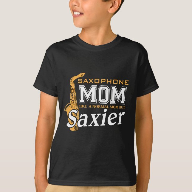 T-shirt Normale de maman de saxophone mais Saxier - cadeau (Devant)