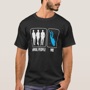T-shirt Normale Personnes Moi Snorkeler Plongeur Plongée P