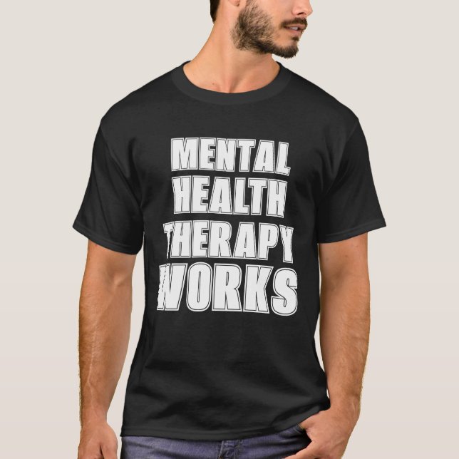 T-shirt Normaliser les luttes pour la santé mentale. (Devant)