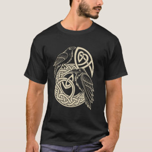 T-shirt Norse Knotwork Ravens u2013 Huginn & Muninn Viking