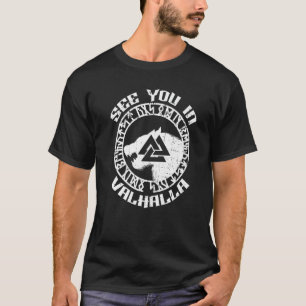 T-shirt Norse Mythologie Wolf Vous Voir À Valhalla Rune Ci