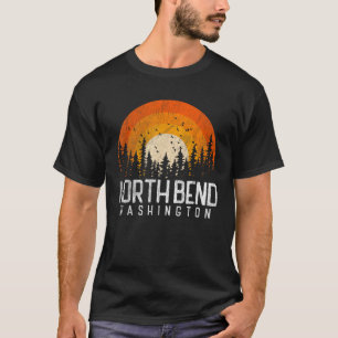 T-shirt North Bend Washington WA Retro les années 70 80s V