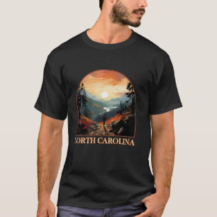 T-shirt North Carolina NC Randonnée Mountain State Pride l
