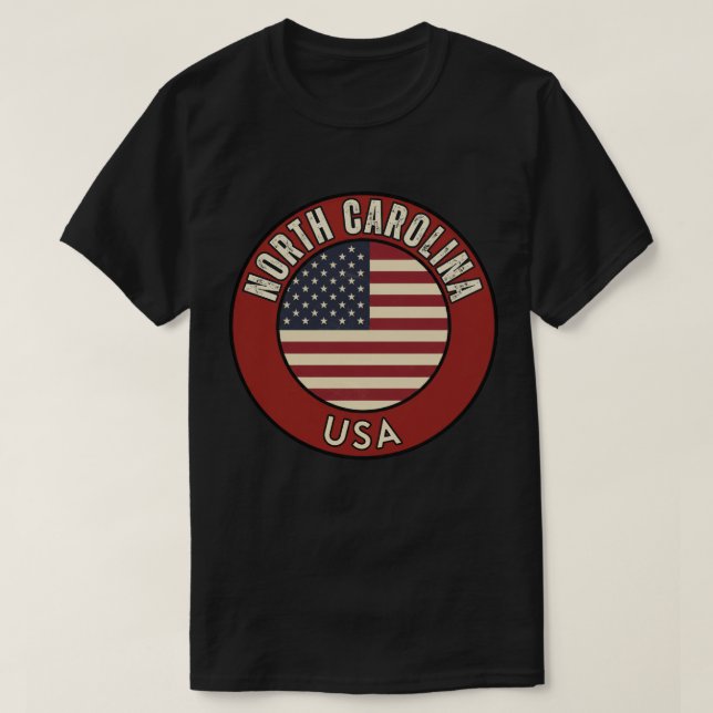 T-shirt North Carolina United States of America (Design devant)