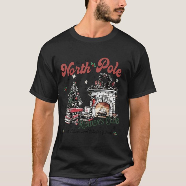 T-shirt North Le Book Club Book Lover Bookish Bookworm Chr (Devant)