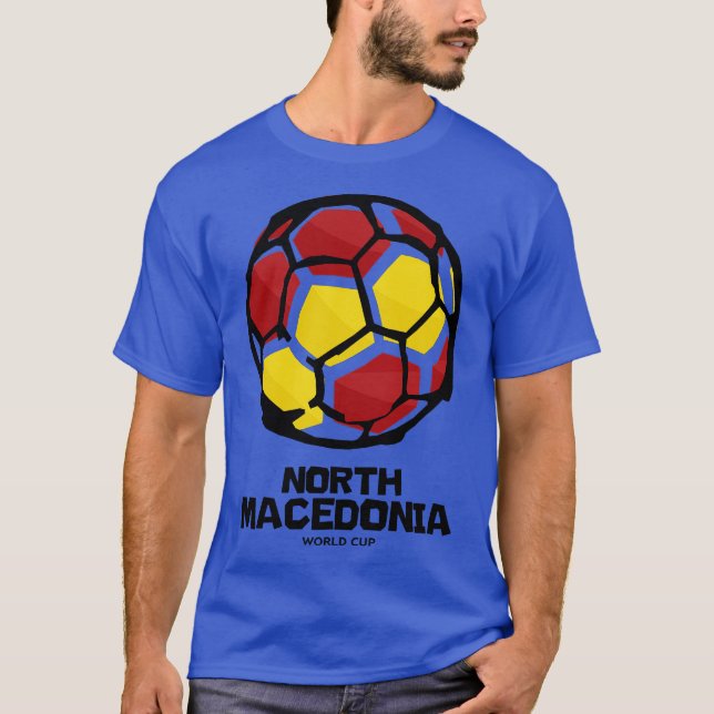 T-shirt North Macedonia Country Flag (Devant)