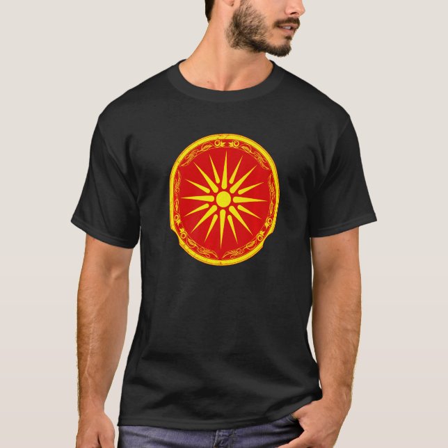 T-shirt North Macedonian flag (Devant)