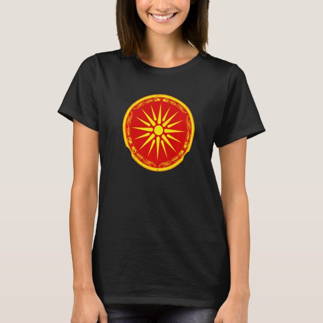 T-shirt North Macedonian flag (Devant)