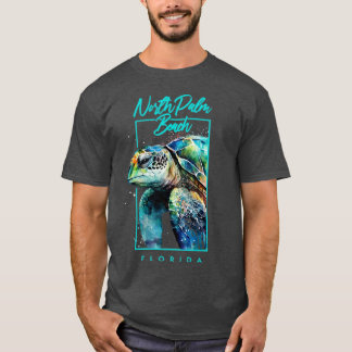 T-shirt North Palm Beach Floride Aquarelle Por tortue de m