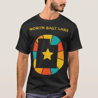 T-shirt North Salt Lake Utah Souvenir Vintage désaffecté 1