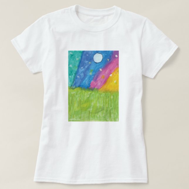 T-shirt Northern Lights - KidsArt pour CHOC (Design devant)
