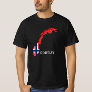 T-shirt Norvège - Drapeau de la Norvège