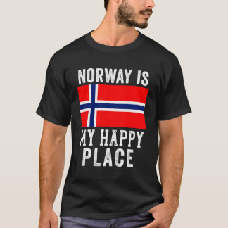 T-shirt Norvège Drapeau Hommes Femmes Norvégienne Scandina