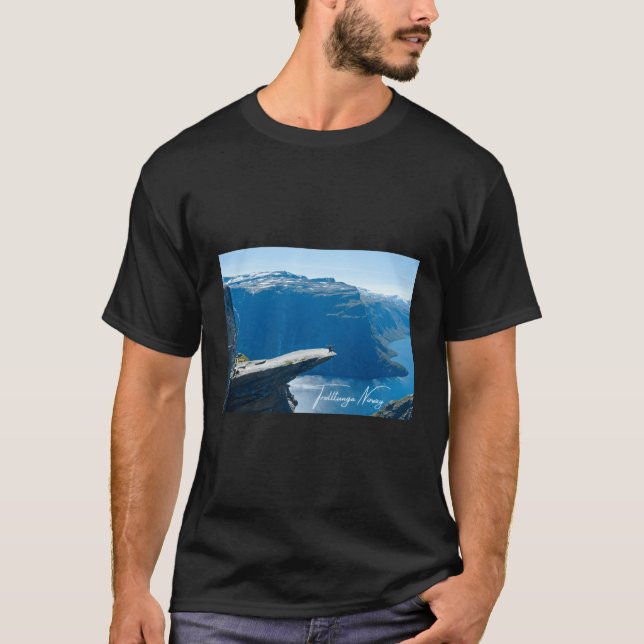 T-shirt Norvège Fjords Panorama Voyage (Devant)