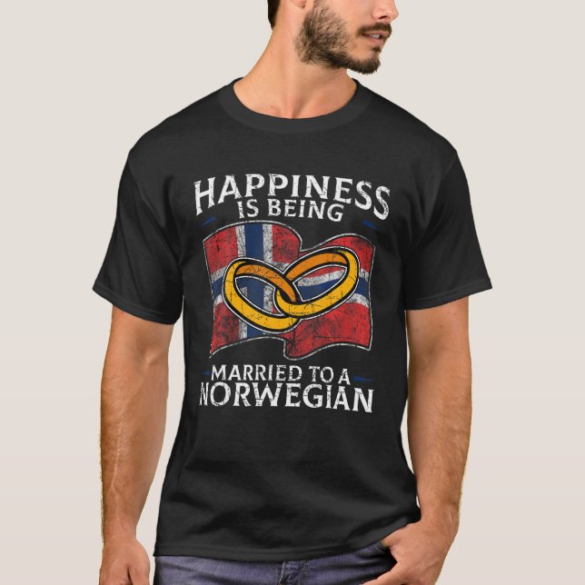 T-shirt Norvège Mariage mariage norvégien patrimoine marié (Devant)