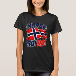 T-shirt Norvège norge drapeau vintage supporter de footbal