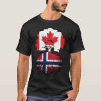 Norvège Norvégien Canadien Drapeau des racines de 