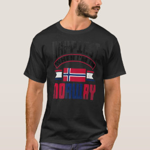 T-shirt Norvège Norvégien Norvège Plus Heureux Quand Je Su
