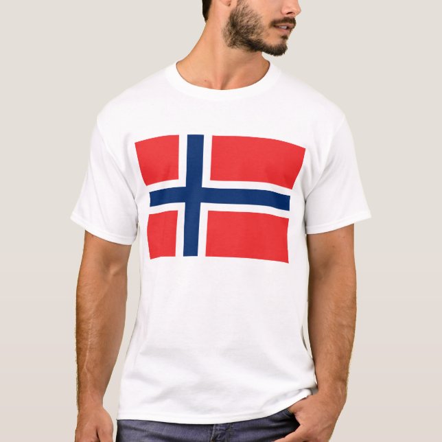T-shirt Norvège, pavillon (Devant)