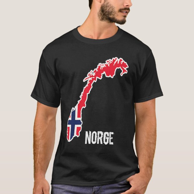 T-shirt Norvège Scandinavie Norvège Drapeau Europe (Devant)